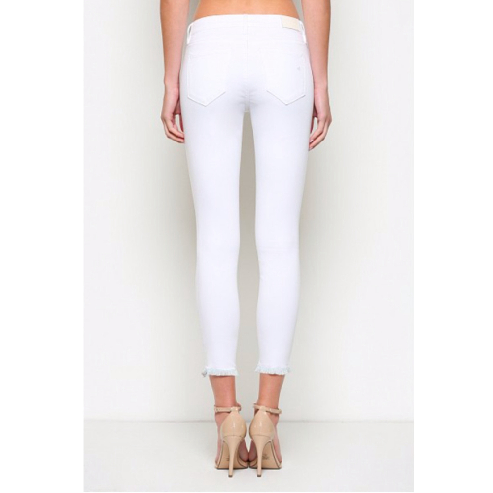 Dear John Women's Clean Frayed Hem, Skinny Jeans, Sz 28 - Picture 3 of 3